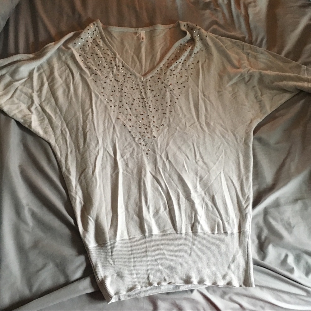 Studio Y Grey 3/4 sleeve sweater